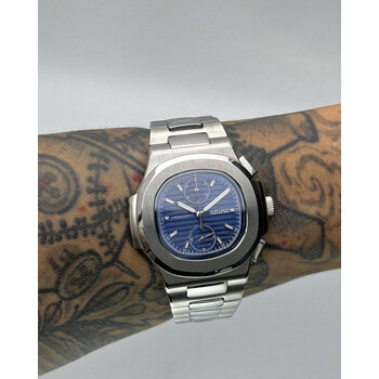 Custom Seiko Mod • Blue Quartz Chronograph Nautilus • 40mm